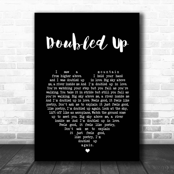 Heather Nova Doubled Up Black Heart Song Lyric Print Heather Nova Doubled Up Black Heart Song Lyric Print