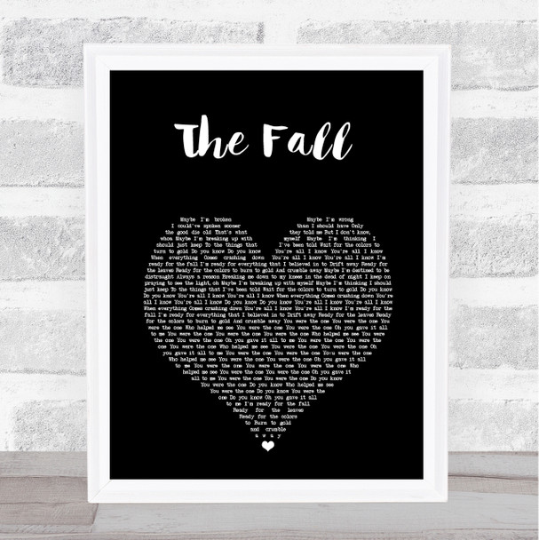 Imagine Dragons The Fall Black Heart Song Lyric Print