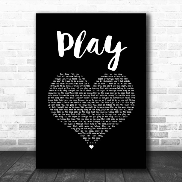 Jax Jones and Years & Years Play Black Heart Song Lyric Print