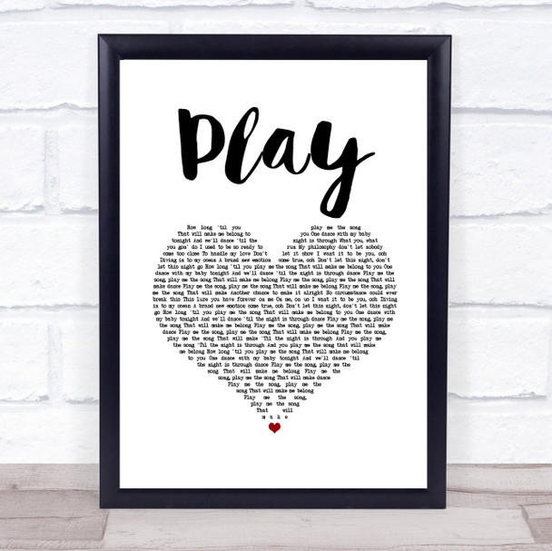 Jax Jones and Years & Years Play White Heart Song Lyric Print