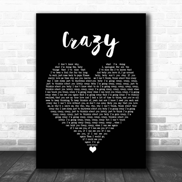 K-Ci & JoJo Crazy Black Heart Song Lyric Print