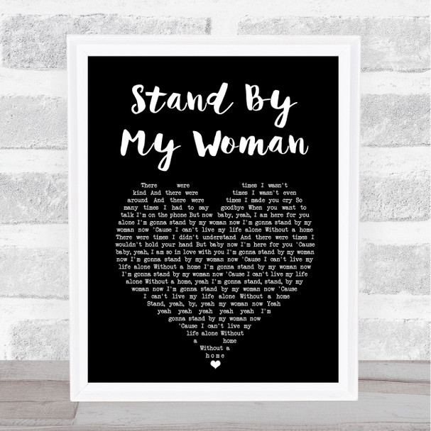 Lenny Kravitz Stand By My Woman Black Heart Song Lyric Print