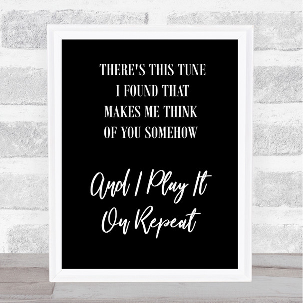 Black Do I Wanna Know Arctic Monkeys Black White Song Lyric Music Wall Art Print