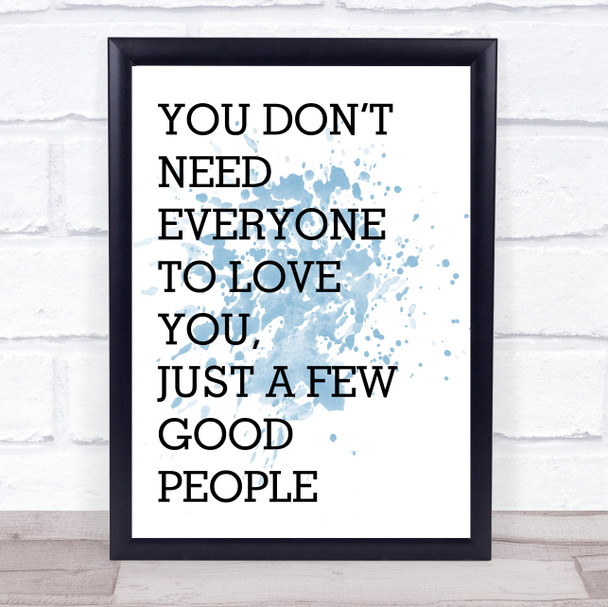 Blue The Greatest Showman Everyone To Love You Song Lyric Music Wall Art Print