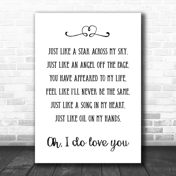 Corinne Bailey Rae Like a Star Song Lyric Music Wall Art Print