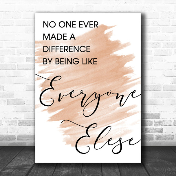 Watercolour The Greatest Showman Made A Difference Song Lyric Music Wall Art Print