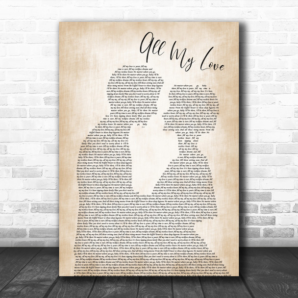 George Ezra All My Love Man Lady Bride Groom Wedding Song Lyric Music Wall Art Print