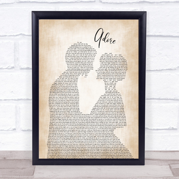 Amy Shark Adore Man Lady Bride Groom Wedding Song Lyric Music Wall Art Print