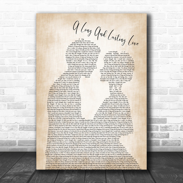 Crystal Gayle A Long And Lasting Love Song Lyric Man Lady Bride Groom Music Wall Art Print