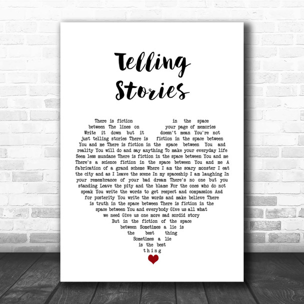 Tracy Chapman Telling Stories White Heart Song Lyric Print
