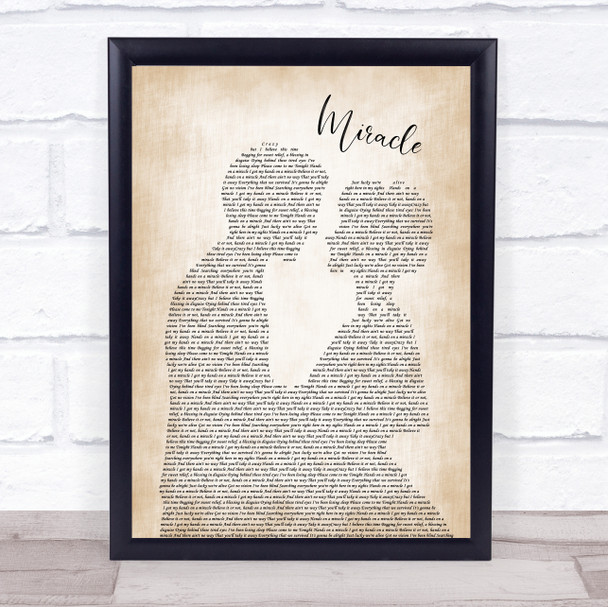 Foo Fighters Miracle Song Lyric Man Lady Bride Groom Wedding Music Wall Art Print