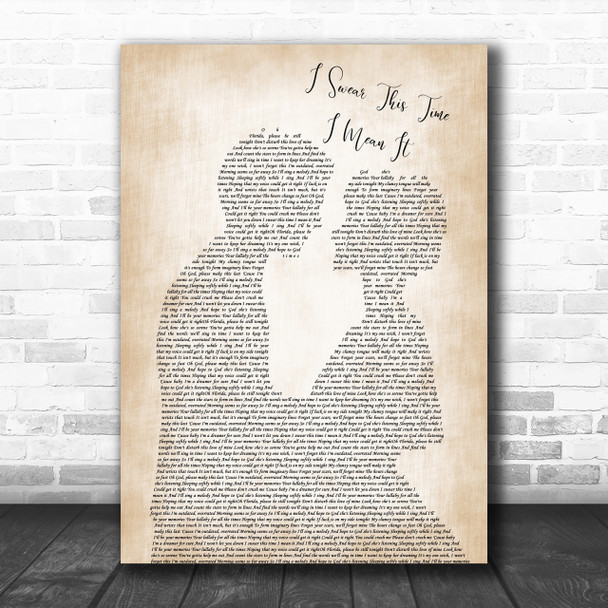 Mayday Parade I Swear This Time I Mean It Song Lyric Man Lady Bride Groom Music Wall Art Print