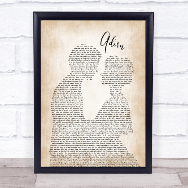 Miguel Adorn Man Lady Bride Groom Wedding Song Lyric Music Wall Art Print