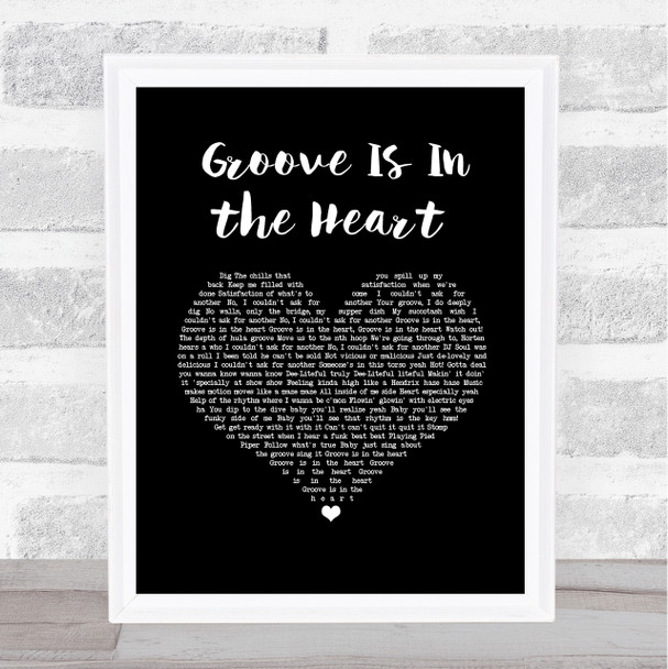 Deee-Lite Groove Is In the Heart Black Heart Song Lyric Music Art Print