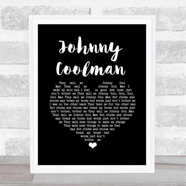 Toots And The Maytals Johnny Coolman Black Heart Song Lyric Music Art Print