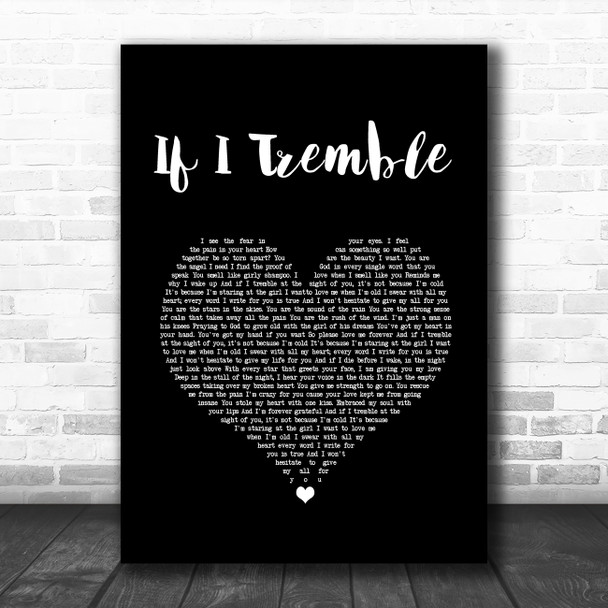 Front Porch Step If I Tremble Black Heart Song Lyric Music Art Print