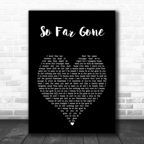 Thousand Foot Krutch So Far Gone Black Heart Song Lyric Music Art Print