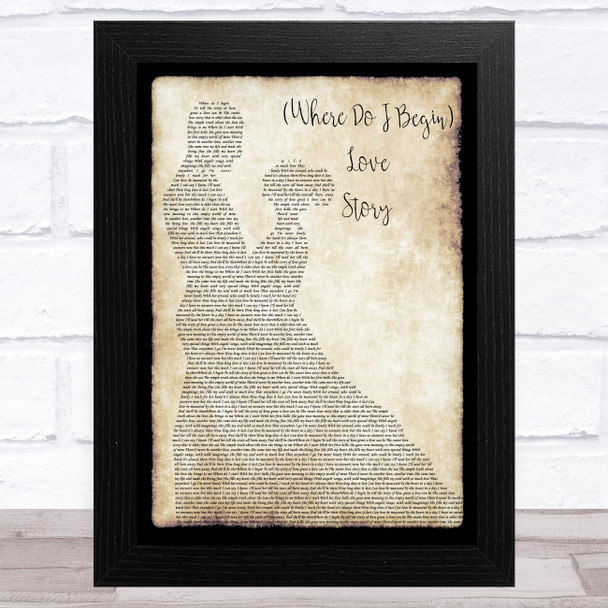 Andy Williams (Where Do I Begin) Love Story Man Lady Dancing Song Lyric Music Art Print