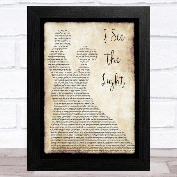 Mandy Moore I See The Light Man Lady Dancing Song Lyric Music Art Print