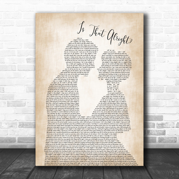 Lady Gaga A Star Is Born Soundtrack Is That Alright Bride Groom Song Lyric Music Wall Art Print