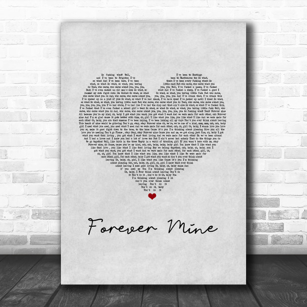 The O'Jays Forever Mine Grey Heart Song Lyric Music Art Print