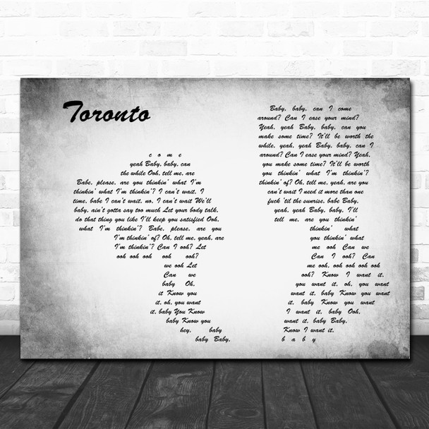 Snoh Aalegra Toronto Man Lady Couple Grey Song Lyric Music Art Print