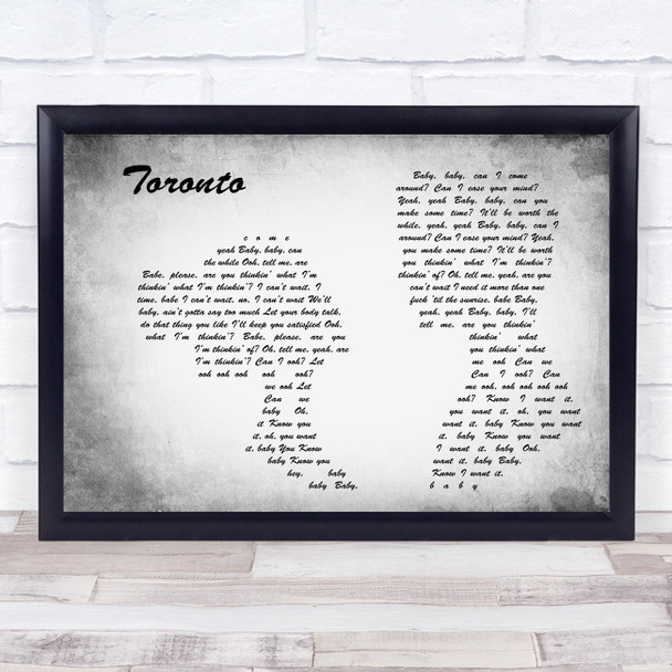 Snoh Aalegra Toronto Man Lady Couple Grey Song Lyric Music Art Print