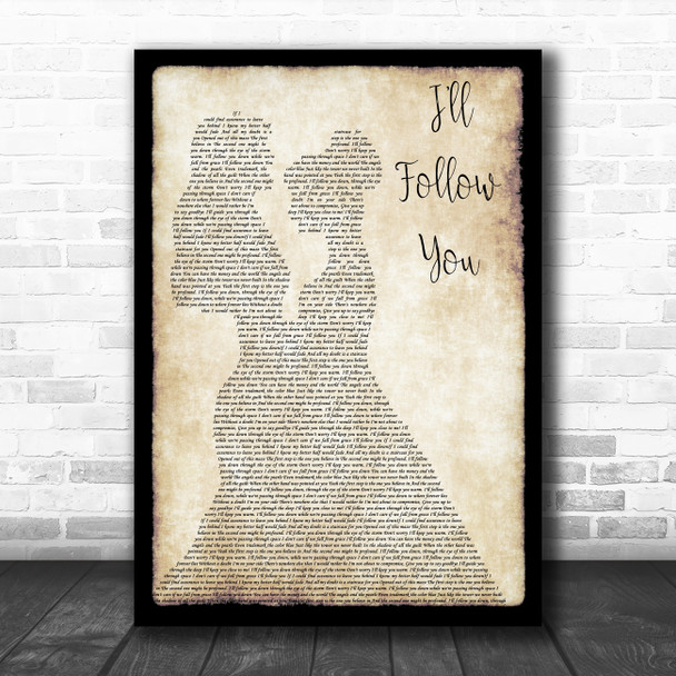 Shinedown I'll Follow You Lesbian Couple Two Ladies Dancing Song Lyric Music Art Print