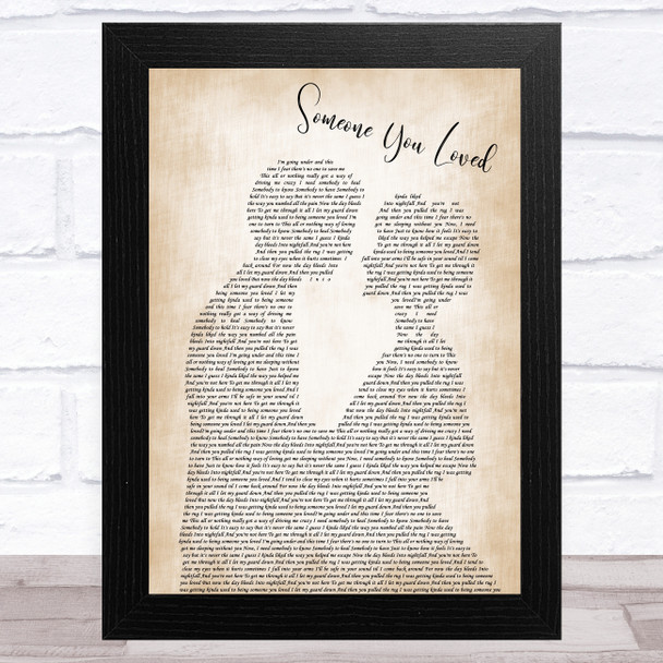 Lewis Capaldi Someone You Loved Man Lady Bride Groom Wedding Song Lyric Music Art Print