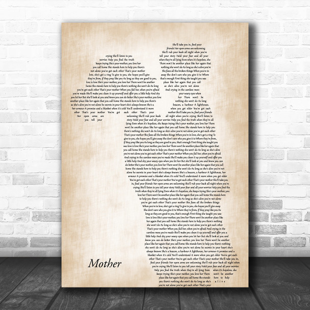 Sugarland Mother Mother & Child Song Lyric Music Art Print