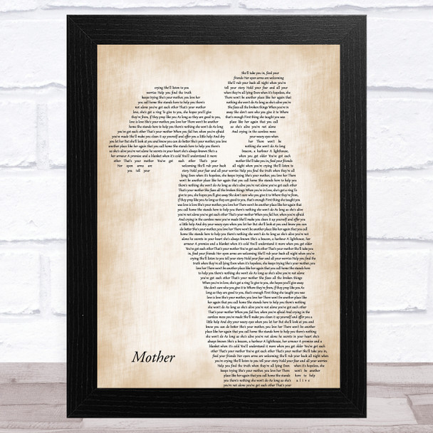 Sugarland Mother Mother & Child Song Lyric Music Art Print