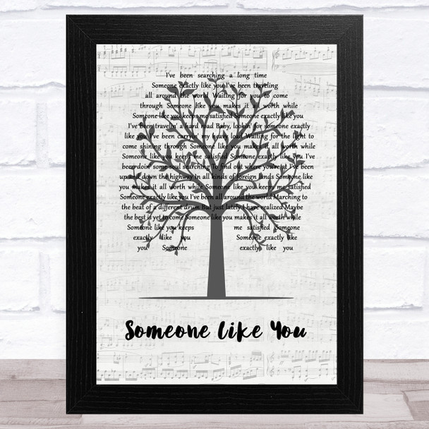 Van Morrison Someone Like You Music Script Tree Song Lyric Music Art Print