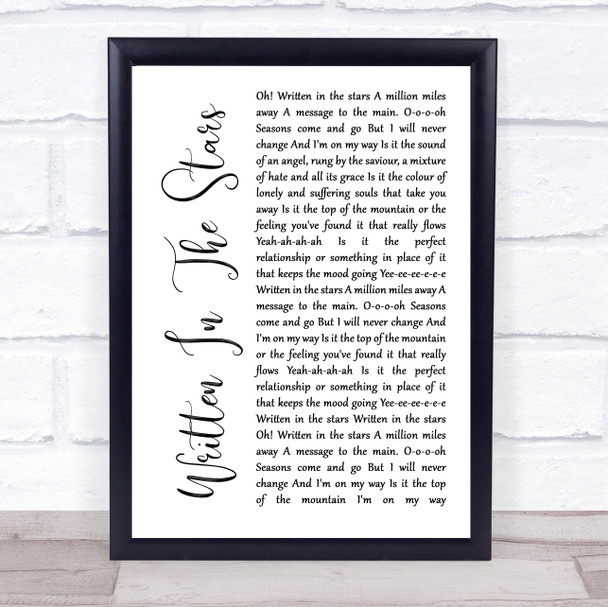 The Proclaimers Streets of Edinburgh Rustic Script Song Lyric Music Art Print