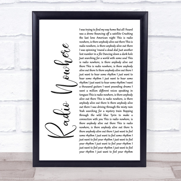 Toto I'll Be Over You Rustic Script Song Lyric Music Art Print