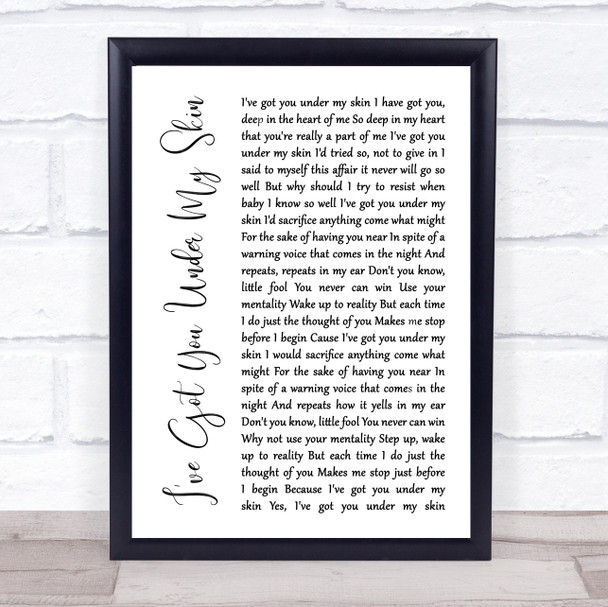 Conway Twitty Hello Darling Rustic Script Song Lyric Music Art Print