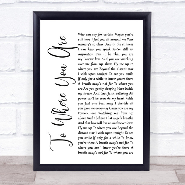 Stereophonics Just Looking Rustic Script Song Lyric Music Art Print