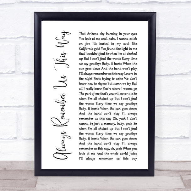 Savage Garden Affirmation Rustic Script Song Lyric Music Art Print