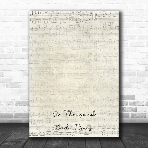 Post Malone A Thousand Bad Times Script Heart Song Lyric Music Art Print Post Malone A Thousand Bad Times Script Heart Song Lyric Music Art Print