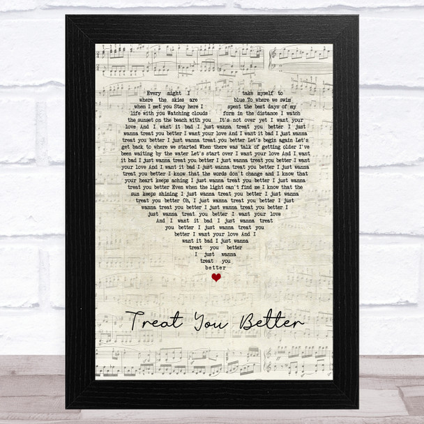 Rüfüs Du Sol Treat You Better Script Heart Song Lyric Music Art Print