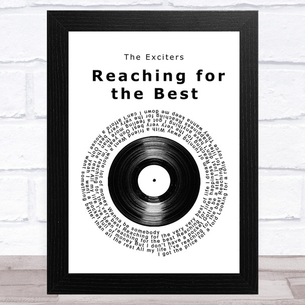 The Exciters Reaching for the Best Vinyl Record Song Lyric Music Art Print