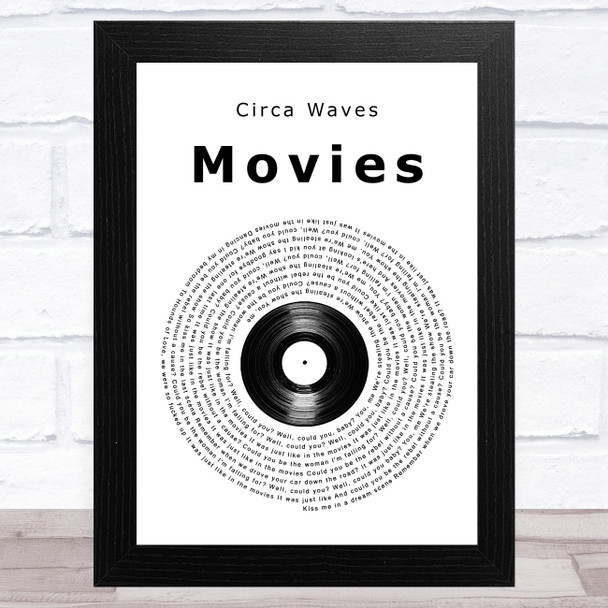 Circa Waves Movies Vinyl Record Song Lyric Music Art Print