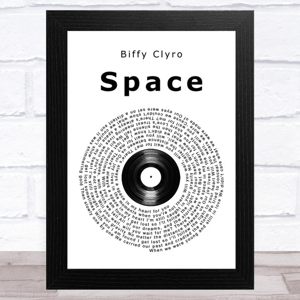 Biffy Clyro Space Vinyl Record Song Lyric Music Art Print