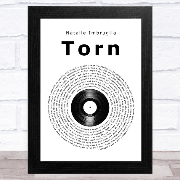 Natalie Imbruglia Torn Vinyl Record Song Lyric Music Art Print