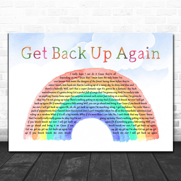 the song get back up again