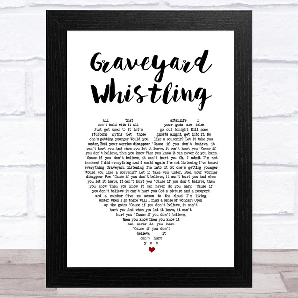 Nothing But Thieves Graveyard Whistling White Heart Song Lyric Music Art Print Nothing But Thieves Graveyard Whistling White Heart Song Lyric Music Art Print