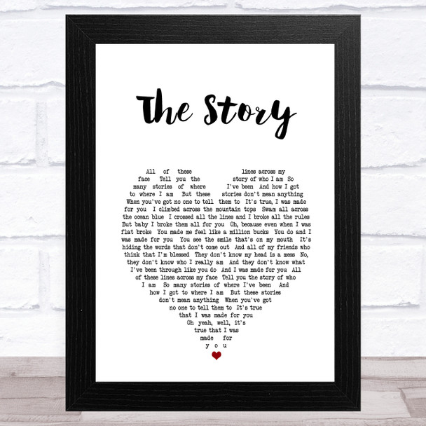 Sara Ramirez The Story White Heart Song Lyric Music Art Print