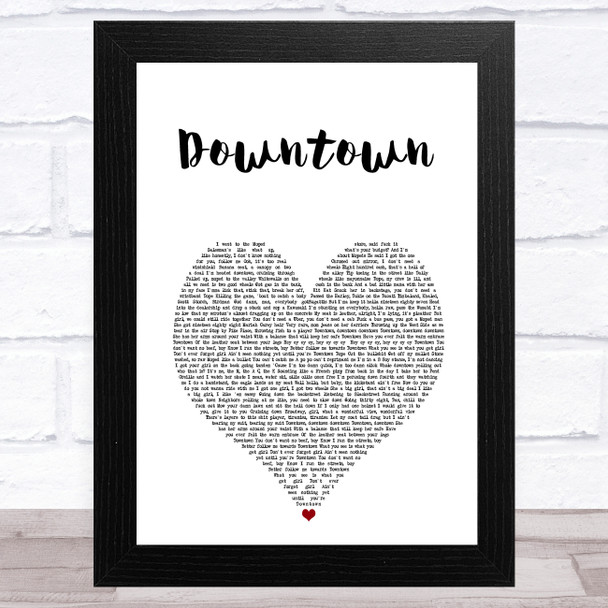 Macklemore & Ryan Lewis Downtown White Heart Song Lyric Music Art Print