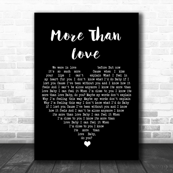 Los Lonely Boys More Than Love Black Heart Song Lyric Art Print