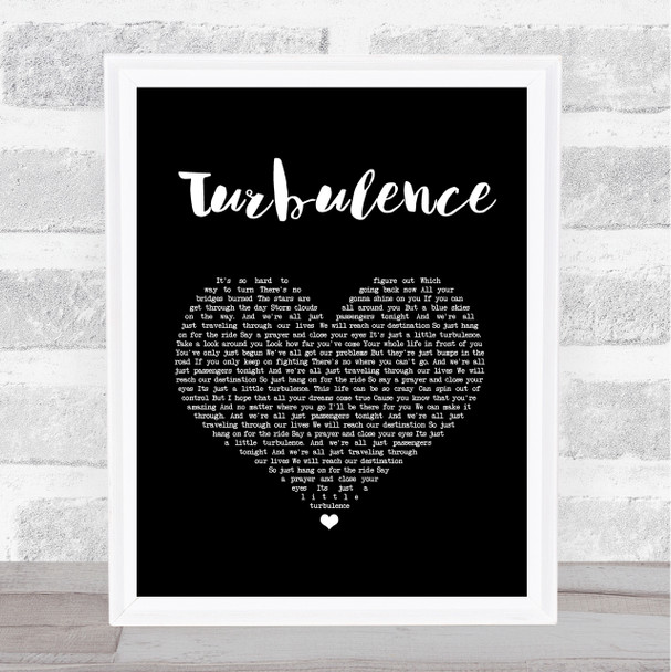 Bowling For Soup Turbulence Black Heart Song Lyric Art Print