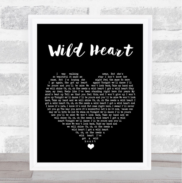 The Vamps Wild Heart Black Heart Song Lyric Art Print